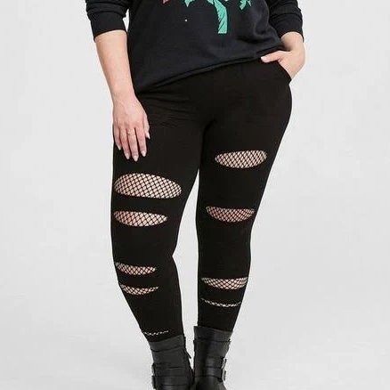 Women's Torrid Full-Length Mesh Slit Pocket Legging
