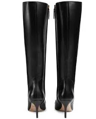 GUCCI Zumie Black Leather Woman's Tall Dress Boots Z126119 Size 39 / 9 US