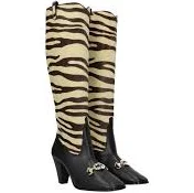 Gucci Zumi GG Logo Fall 19 Tiger Print Boots 6