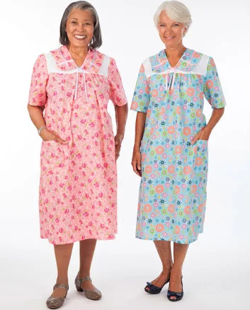 Sailor Collar Duster - 4X - Adaptive - Back Snap