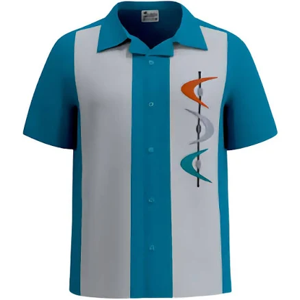 MID CENTURY Men's Retro Bowling Shirt