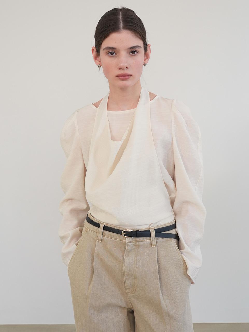 Halterneck Layered Blouse (NEW5SB221)