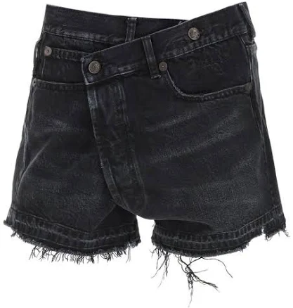 R13 Crossover Denim Shorts - 28