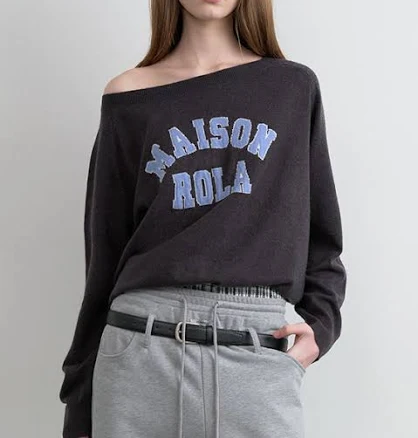 MAISON de ROLA CAMPUS LOGO Knit