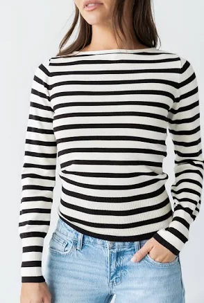 böhme Waldorf Striped Top