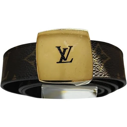 Louis Vuitton Monogram Gold Toned LV Belt