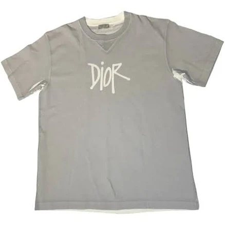DIOR X SHAWN STUSSY LOGO T SHIRT MENS SIZE XL - size M100