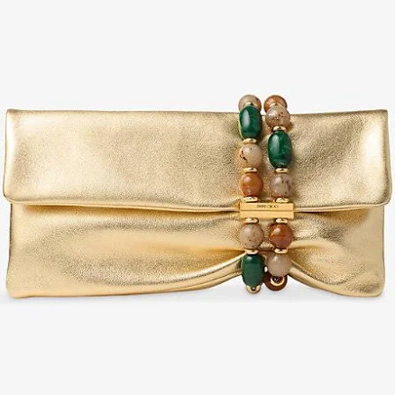 Jimmy Choo Zandra Lambskin Clutch Bag