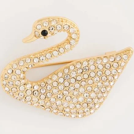 Chico's Women's Sparkling Swan Brooch