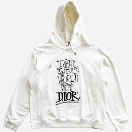 DIOR Men's Oversized Cotton Fleece Sweatshirt