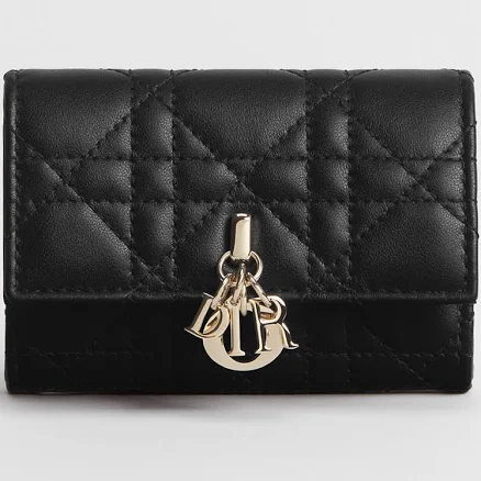 DIOR Women's Glycine Wallet in Cannage Lambskin