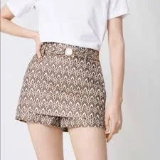 Jacquard Skort With Removeable Belt