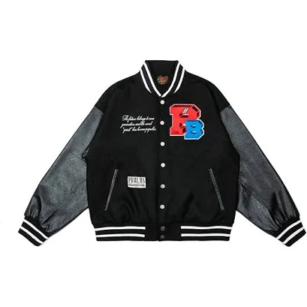 PRBLMS 3D Embroidery Varsity Jacket