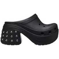 Crocs Unisex Adult Siren Studded Clog Black Size 12 Medium