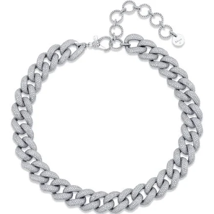 DIAMOND PAVE JUMBO LINK NECKLACE