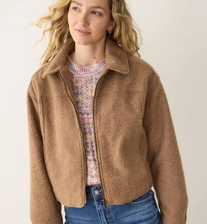 Marine Layer Women's Sloane Boucle Crop Jacket