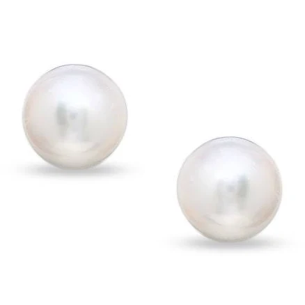 14K Gold Akoya Cultured Pearl Stud Earrings