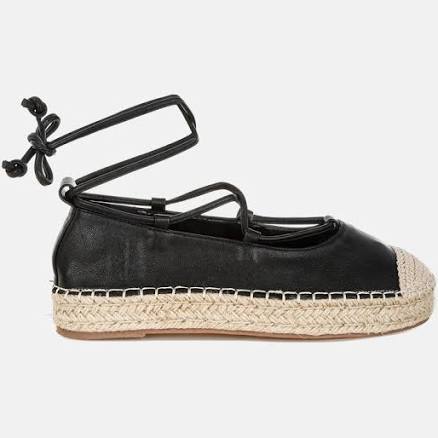London Rag Women's Alaya Woven Toe Lace-Up Espadrille SandalsLondon Rag Women's Alaya Woven Toe Lace-Up Espadrille Sandals