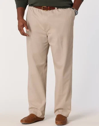 Harbor Bay Big Tall Men's Elastic-Waist Pants
