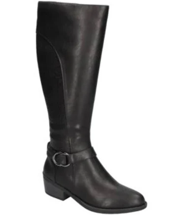 Easy Street Women's Luella Knee High Boots (black Faux Leather)