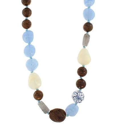 Marble Stone Ball Necklace