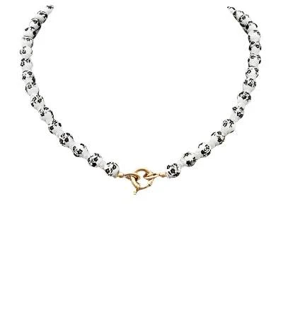 Loretta Printed Ceramic Ball Necklace