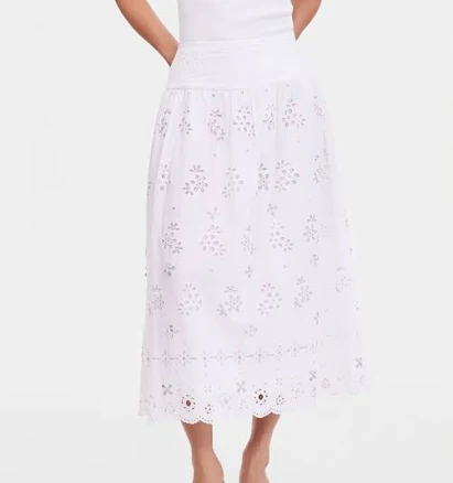 INC International Concepts Women's Crystal Embellished Mid Skirt