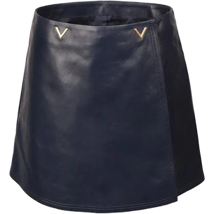 Valentino Garavani Logo Appliqué Mini Skirt