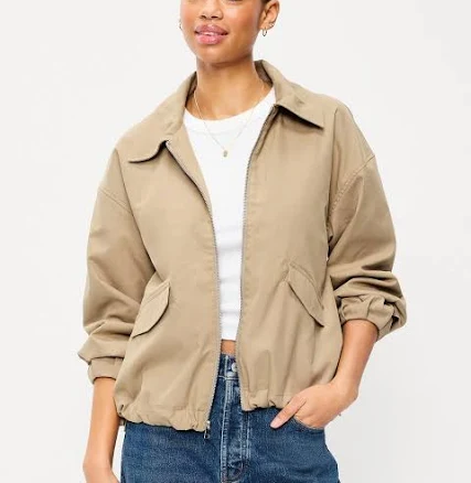 Old Navy Women's Full-Zip Harrington Jean Jacket