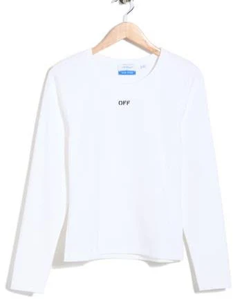 Off-White Rib Long Sleeve T-Shirt