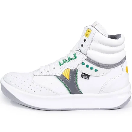 Servis Cheetah High Top Sneakers White