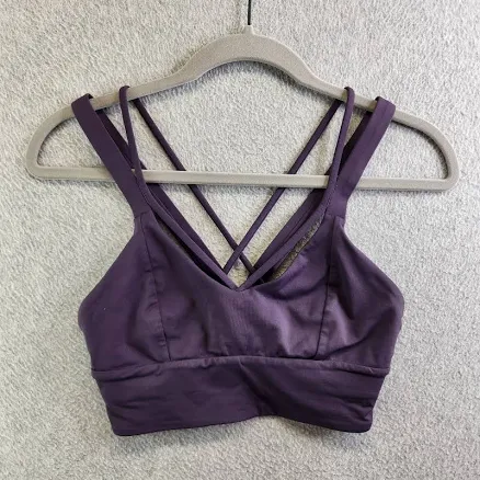 Lululemon Sports Bra Womens 4 Cyber Pushing Limits Light Support C/d
