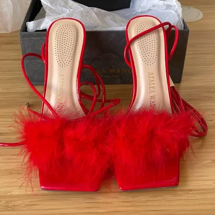 Azalea Wang Warwick Wrap Tie Stiletto Sandals