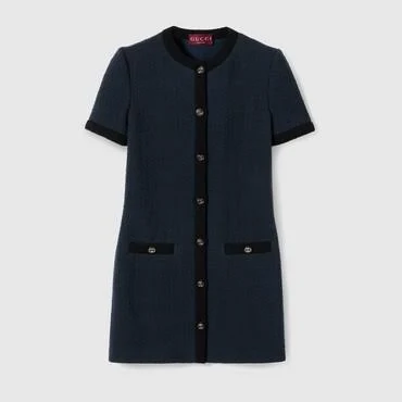 Gucci Wool Tweed Dress