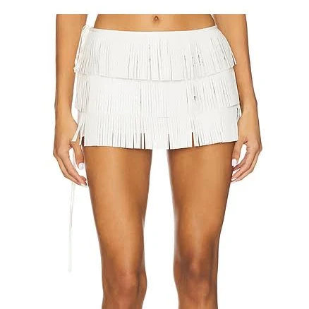 Kim Shui Hody Fringe Micro Mini Skirt