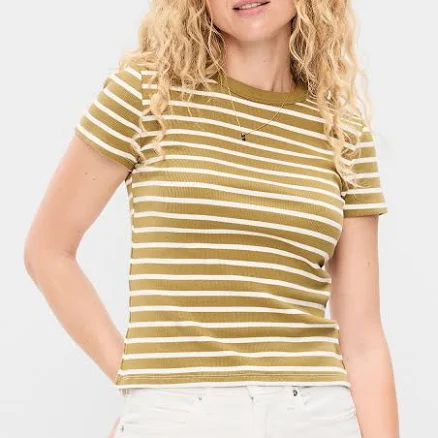 Old Navy Women's Snug Crop T-Shirt - Blue - Plus Size 2X