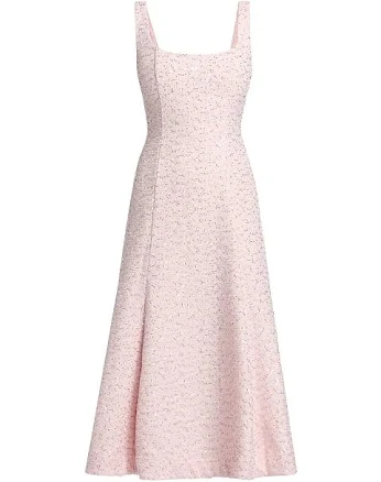 As It May Meadow Embellished Tweed Midi-Dress