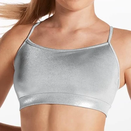 Metallic Racerback Bra Top