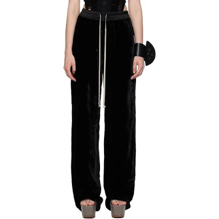 Rick Owens Black Concordians Dietrich Drawstring Trousers