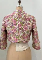 Floral Brocade Crop Jacket