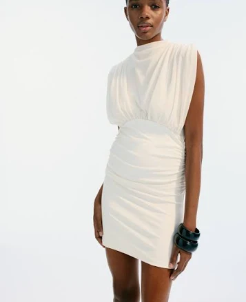 H&M Women's Draped Mini Dress