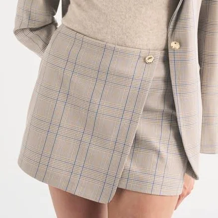 Women's Abercrombie & Fitch Menswear Wrap Skort