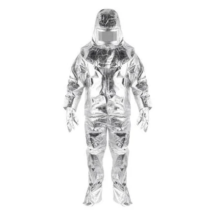 Sharplace Fire Resistant Suit Aluminized Suit Scalding Resistance All Round Protective Equipment Heat Protective Suit Fireproof Clothes 500 degrees
