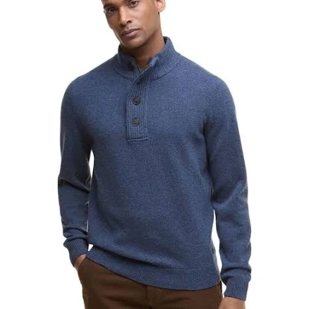 Barbour Men's Essential Elbow Patch Wool Sweater