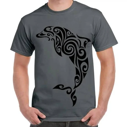 Tribal Dolphin Tattoo T-Shirt