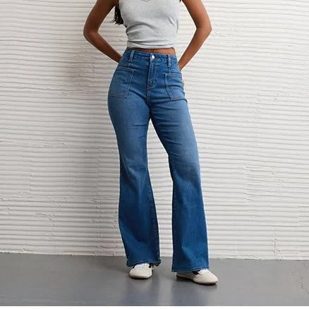 AE Next Level Curvy Super High-Waisted Flare Jeans