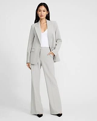 Express Women's Editor Signature Stretch High Waisted Flare Trousers