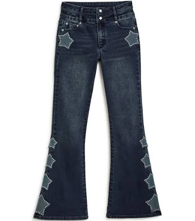 Star Studded Double Waistband Flare