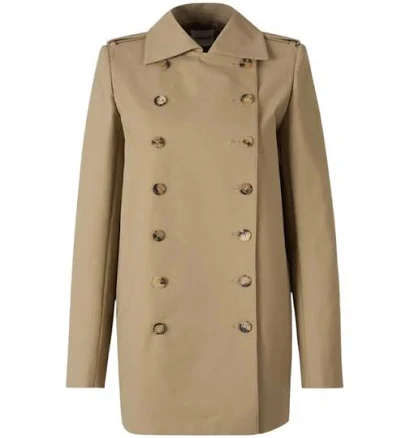 Khaite Women's Double-Breasted Trench Coat - Natural - Trench coats