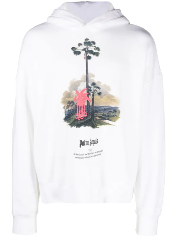 Palm Tree-print Hoodie